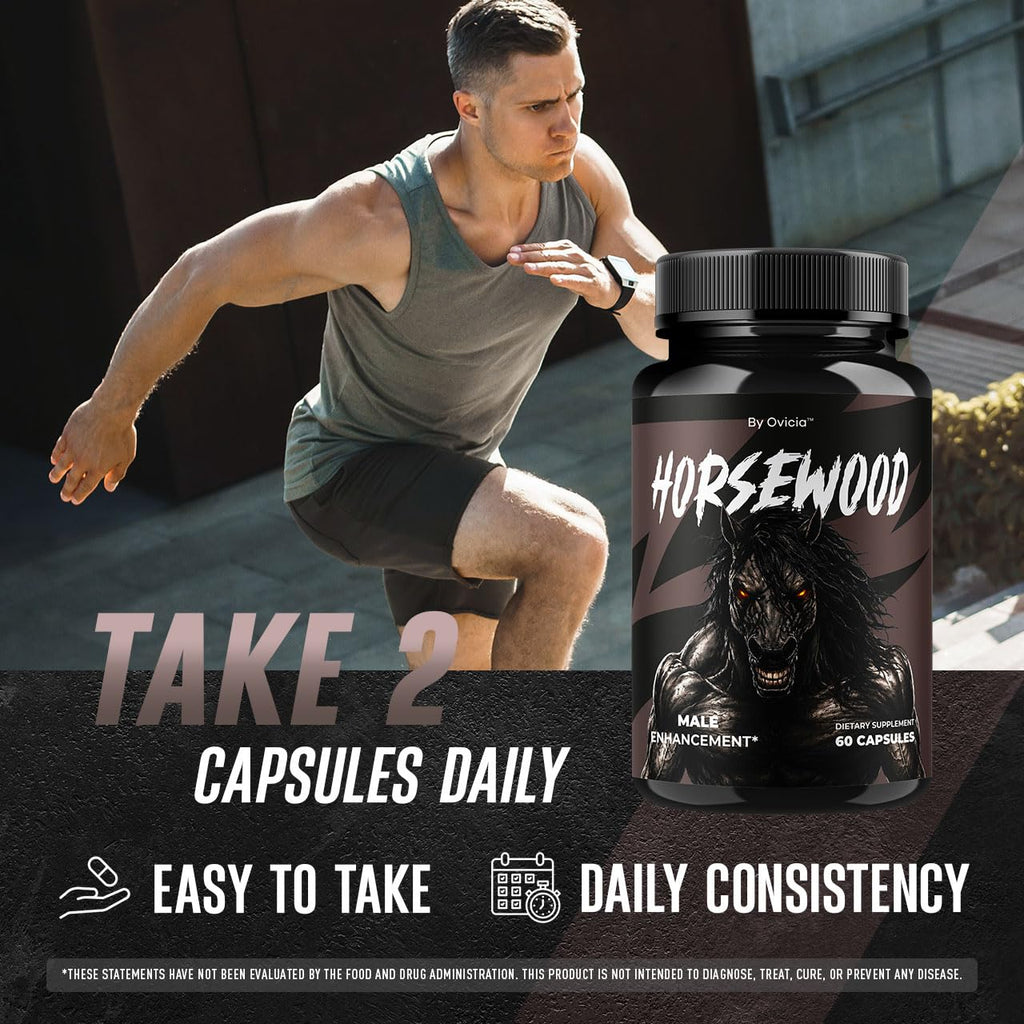 (2 Pack) Horsewood - Official Horsewood Capsules Advanced Formula with All Natural Ingredients, Premium Pills Maximum Strength for Wellness & Overall Health Support, 120 Capsules for 2 Months