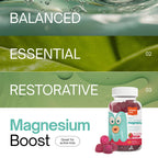 Chapter One Magnesium Gummies, Great Tasting Magnesium for Kids, Calm Kids Magnesium, Magnesium Gummies for Women and Men, Certified Kosher, (60 Flavored Gummies)