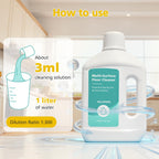 VILLAPOOL Floor Cleaning Solution Compatible with Dreame All Robot Vacuums & Wet Dry Vacuums, Residue-Free Multi-Surface Cleaner, 33.81 Fl Oz Original Scent