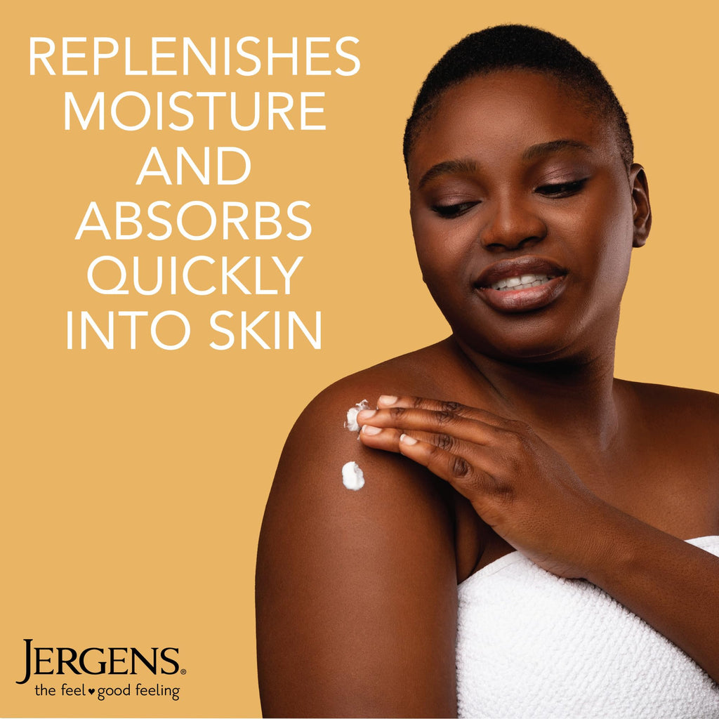 Jergens Skin Firming Body Lotion for Dry to Extra Dry Skin, Skin Tightening Cream with Collagen and Elastin, Dermatologist Tested, Hydralucence Blend Formula, 16.8 Oz, Pack of 3