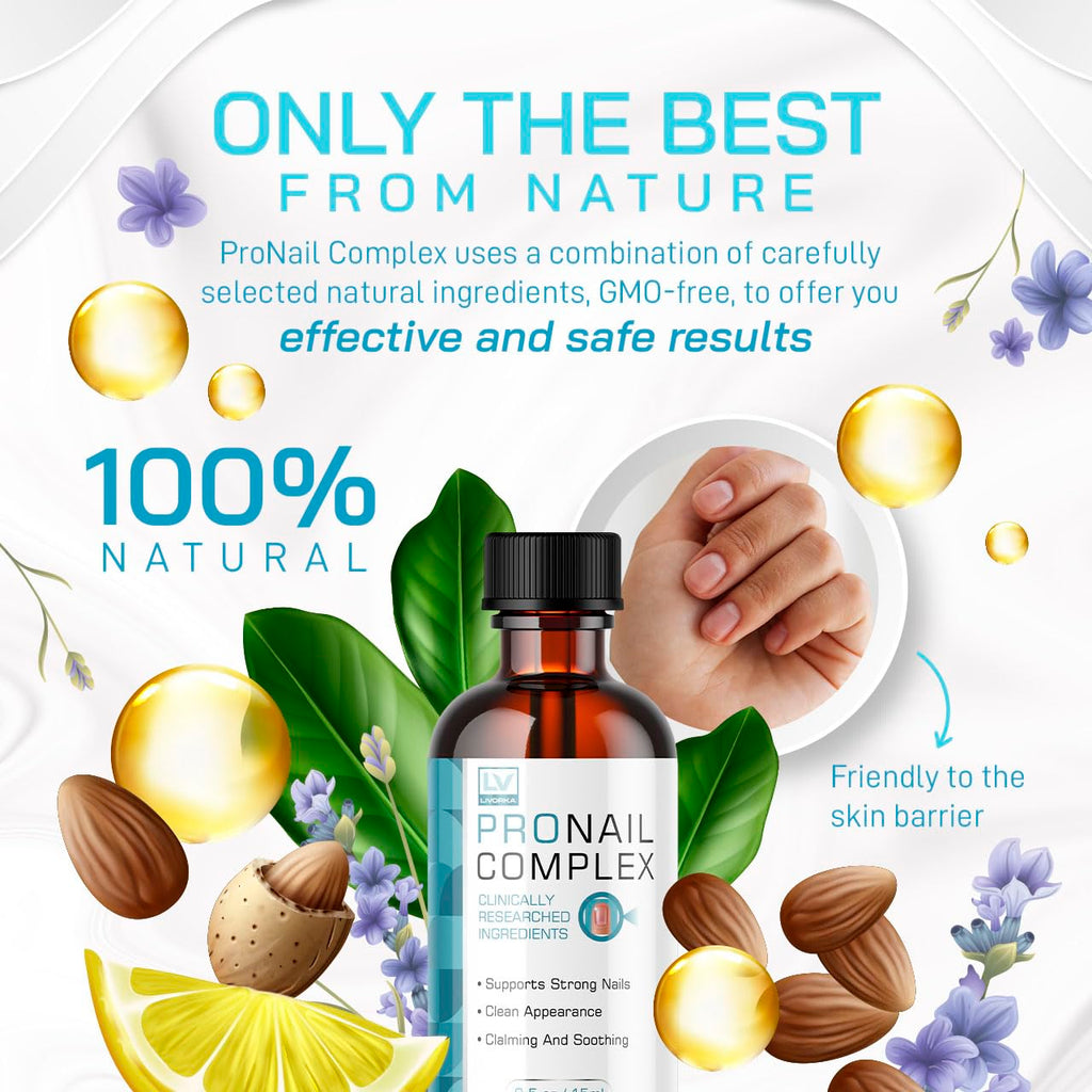 Pronail Complex - Original Formula Toenail Treatment Pronail Complex Liquid Drops Premium Formula Extra Strength, Pro Nail Complex Oil Liquid Drop All Natural Support, 1 Bottle for 1 Month