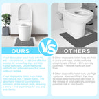 30 Pack Disposable Toilet Mats,Absorbent Toilet Floor Protector Non-Slip Bathroom Potty Training Mats,U Shaped Toilet Mat for Potty Training, Anti-Urine Commode Mat for Children