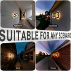 ISUNMEA 6.7 Inch Solar Lighted House Numbers for Outside, Light Up Waterproof LED Address Signs for Houses, Backlit Illuminated Exterior Modern House Numbers Light (3-Black, 6.7IN)