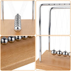 Smilesorg Newton's Cradle Balance Balls Fascinating Physics Gadget for Home and Office 5 Beads