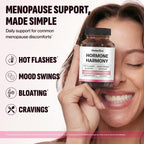 Wellanova Hormone Harmony for Women – Natural Hormonal Balance Support for Menopause & Perimenopause – Hot Flashes, Mood Swings, Cravings, Bloating Relief – 60 Capsules