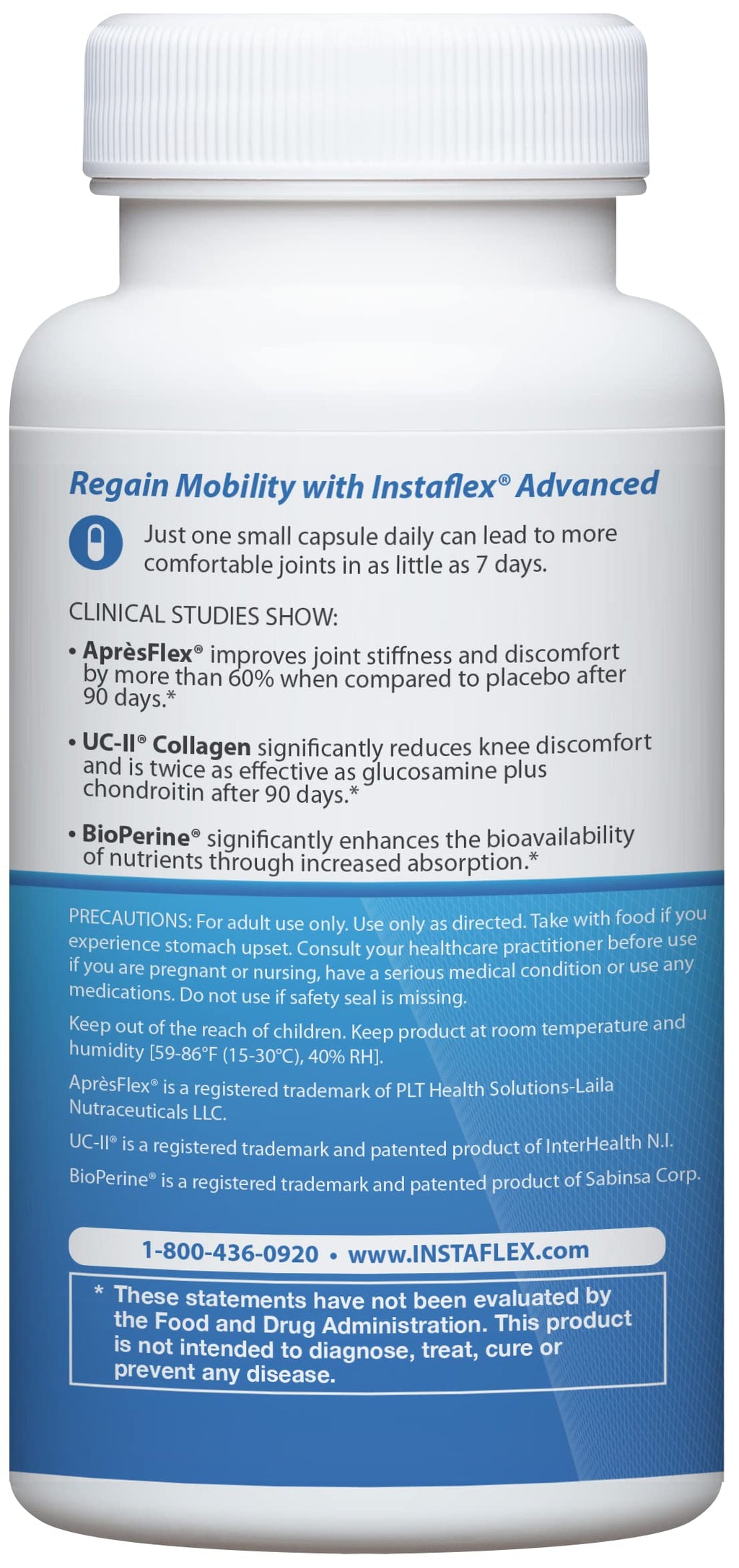Instaflex Advanced Joint Support Nutritional Supplement Capsule with Doctor Formulated Joint Relief Supplement, Featuring UC-II Collagen & 5 Other Joint Discomfort Fighting Ingredients, 60 Ct