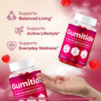 (3 Pack) Gumitide Gummies - Gumi Tide Support Advanced Formula Gummy Maximum Strength, Daily GumitideGummies Premium All Natural Ingredients Overall Health & Wellness Reviews, 180 Gummies for 3 Months