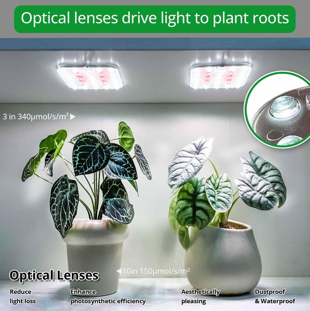 DOMMIA Under Shelf Grow Light,USB LED Panel,Auto Timer,Dimmable,Indoor