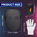 LED Light Up Mask with Gloves Set, Halloween Costume Cool Stuff for Adults