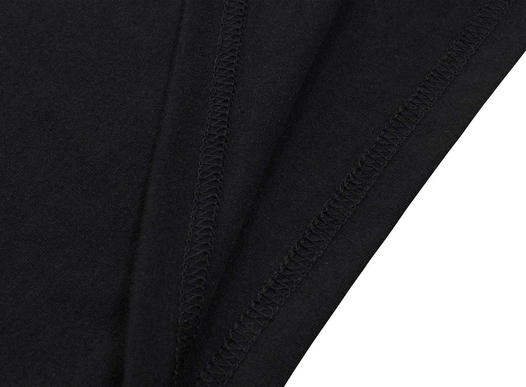 Berydress Women's 3/4 Sleeve V Neck Casual Party Work Faux Black Wrap Dress
