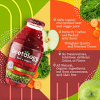 Beetology Organic Beet and Veggie Juice 8.45oz (6 Pack) | 100% Cold Pressed | Heart Healthy | Nutrient Packed Vegetable Juice | Vibrant Flavor