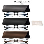 Lcbestbro Reading Glasses for Men, 1.5 Blue Light Blocking Reading Glasses Metal Readers