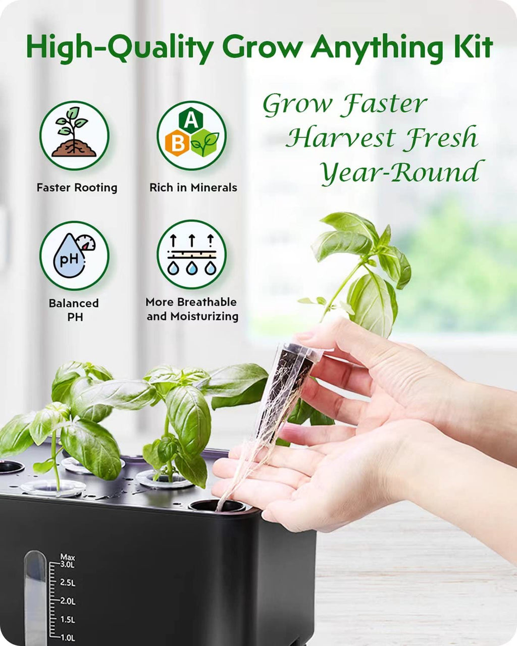 GARDENCUBE 166pcs Hydroponics Pods Kit Compatible with AeroGarden