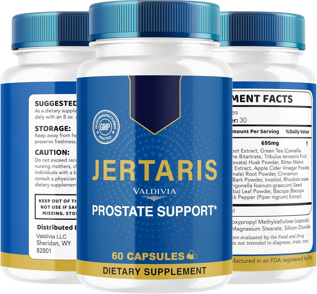 (2 Pack) Jertaris Capsules - Official Jertatis Prostate Health Supplement Support Natural Ingredients - Maximum Strength, Premium Advanced Formula Health & Wellness, 120 Capsules for 2 Months