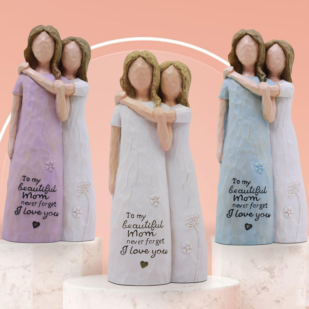 Mom Birthday Gifts from Daughter,Gifts for Mom Hand-Painted Figurines