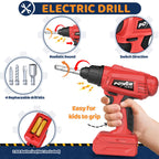 Kids Tool Bench with Electric Drill, Toddler Tool Set for Boys Ages 3-5 6-8