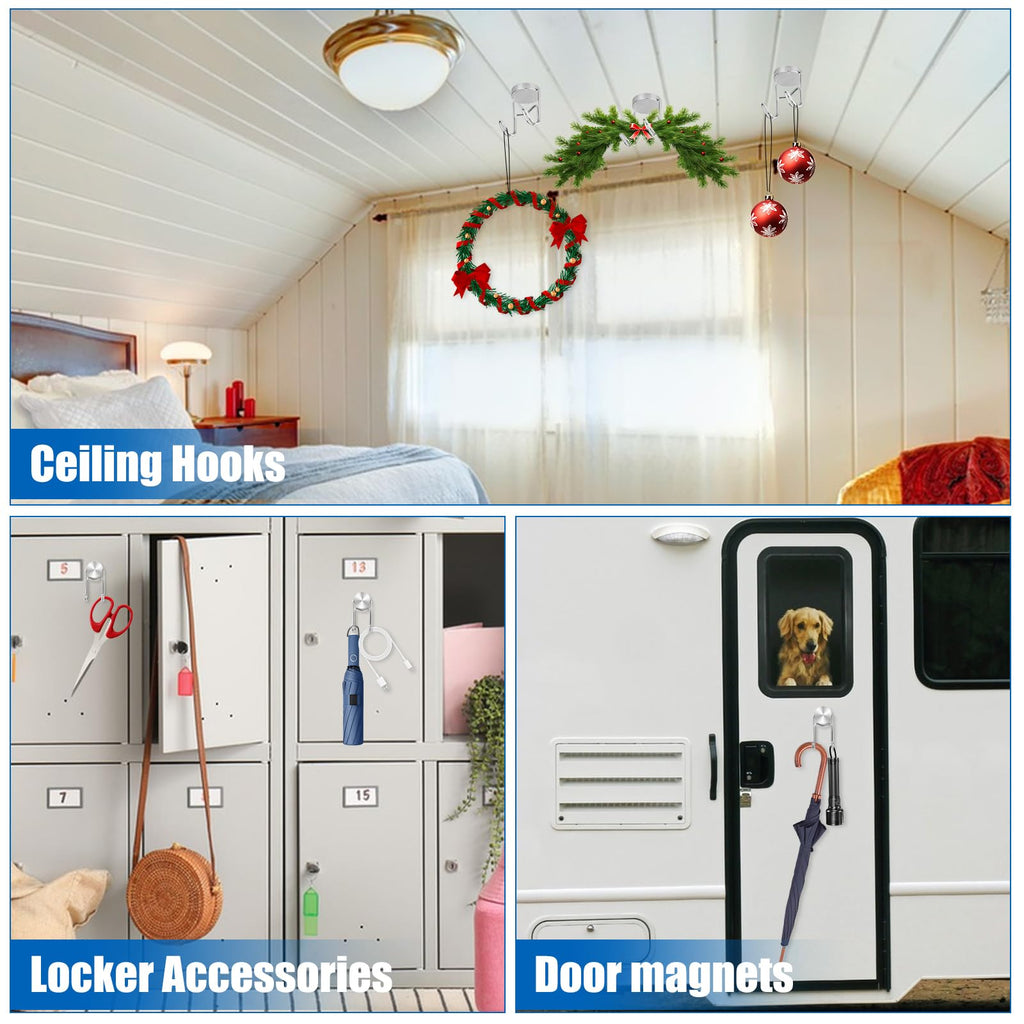 LOVIMAG Magnetic Hooks for Cruise Cabins Essentials 2026 Door Magnets 50LBS