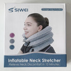 S Cervical Neck Traction Device for Instant Neck Pain Relief - Inflatable & Adjustable Neck Stretcher Neck Support Brace, Neck Traction Pillow for Home Use Neck Decompression