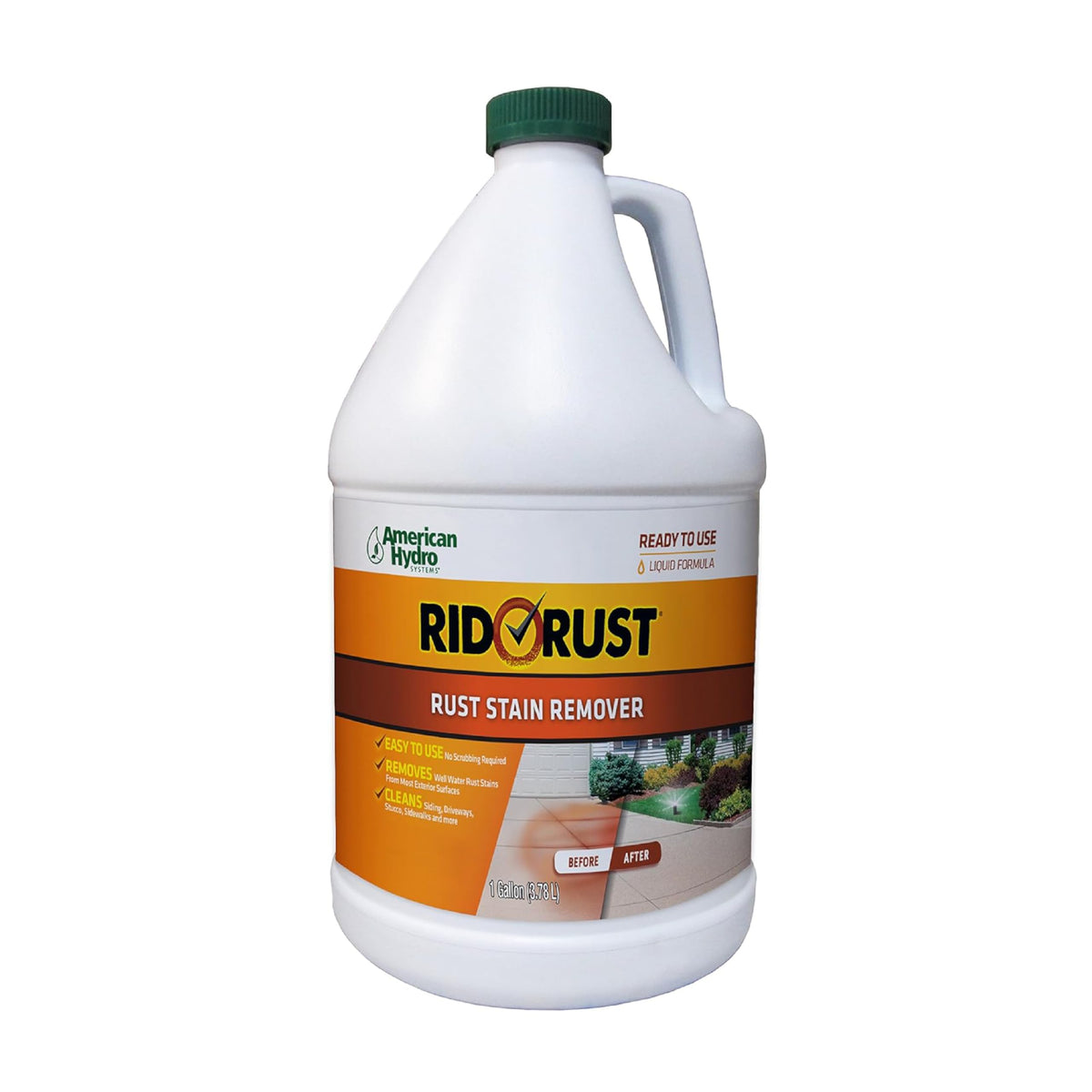 Rust Stain Liquid American Hydro Systems 2662 Rid O' Rust Liquid Rust Stain Remover, 1 Gallon