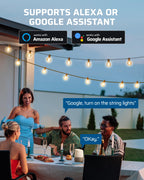 DEWENWILS Outdoor Dimmer for String Lights, Smart Dimmer Plug with Remote, Compatible with Alexa & Google Home, Waterproof, 100FT Range, Remote Dimming for Dimmable LED/Tungsten Bulbs, 2.4GHz Only
