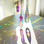 Set 3 Sun Catcher Crystal Prisms AB Colored Crystal Suncatchers for Window