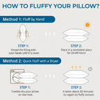 Sasttie Firm Pillows Queen Size Set of 2, Bed Pillows for Side, Back, and Stomach Sleepers - Oeko-Tex Certified Down Alternative Plump Filling - Hotel Quality and Machine Washable, 2 Pack