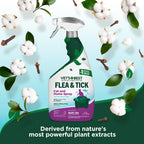 Vet's Best Flea & Tick Indoor Home Spray for Cats, Cotton Spice, 32 oz