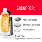 J-B Weld 8271 KwikWeld Professional Size Steel Reinforced Epoxy Twin Pack - 10 oz.