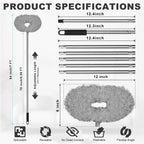 Storystore Ceiling Fan Cleaner Duster - Adjustable Duster with Extension Pole,Dusters for Cleaning Fan Blade, Walls and Cobweb (7FT/Grey)