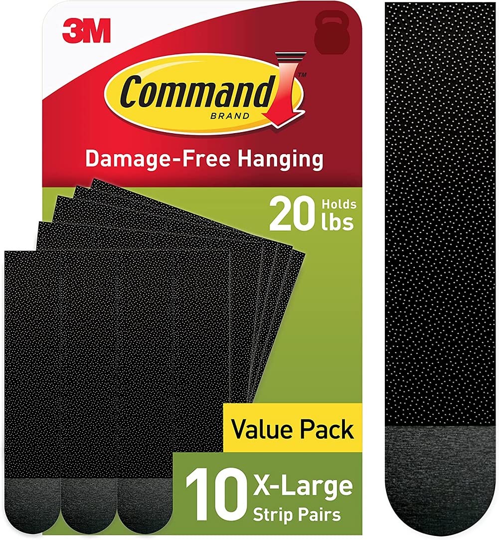 Command X-Large (20 lb) Picture Hanging Strips, 10 Pairs (20 Strips)