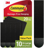 Command X-Large (20 lb) Picture Hanging Strips, 10 Pairs (20 Strips)