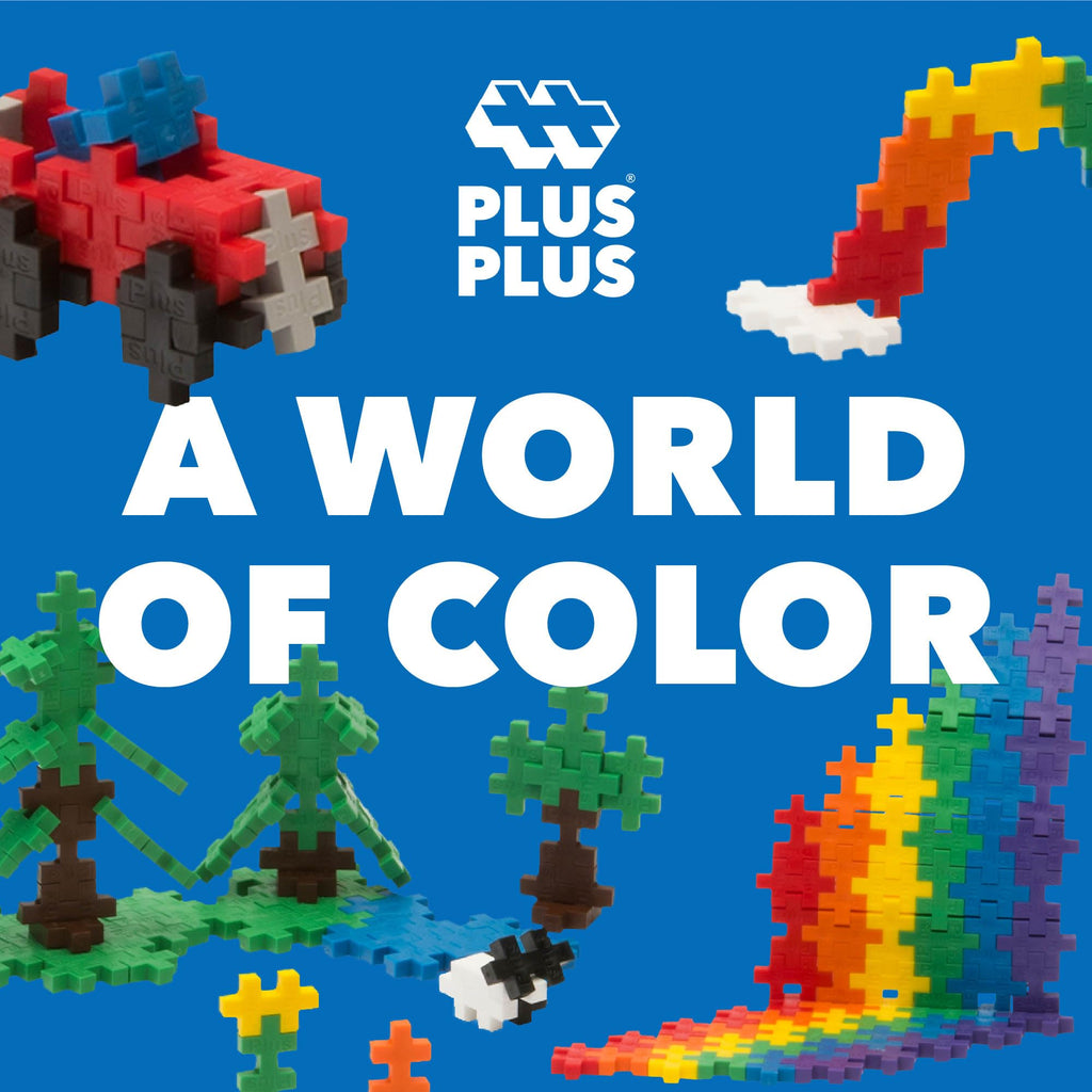 PLUS PLUS 600 Piece Basic Mix - Mini Waffle Blocks, Classroom Must Haves