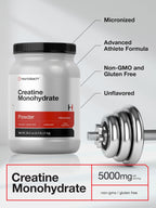 Horbäach Creatine Monohydrate Powder | 2.2lbs (35.2 oz) | Micronized and Unflavored | Vegetarian, Non-GMO, and Gluten Free Supplement