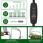 SOLIGT 60 Cell Seed Starter Kit with Grow Light and Heat Mat, Seed Starter Tray with Higher 4.3” Humidity Dome, Flexible Light Positioning for Seed Starting & Seedling Growth