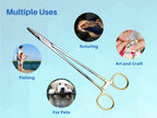 Mayo Hegar Needle Holder Surgical Needle Driver Clamp Forceps with Tungsten Carbide Inserts by ARTMAN (10 Inches)