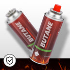Smart & Safe Butane Fuel Canister - Self-Sealing Nozzle - 28 Pack for Outdoor Cooking, Camping, and Emergency Use