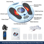 Foot Neuropathy Machine (FSA or HSA Eligible) - Electronic Pulse Acupuncture for Feet Circulation - Electrical Foot Reflexology to Relax Tired Feet Ankles & Pain Relief, Swelling & Reduce Leg Cramps