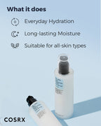 COSRX Oil Free Lotion with Birch Sap, Daily Acne Facial Moisturizer, Hydrating Moisturizer for All Skin Types, Korean Skin Care, 3.38 fl.oz / 100ml