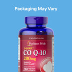 Puritan's Pride Coenzyme CoQ10 200mg,Dietary Supplement for Heart Health,Blood Pressure,Oral Gum Health,and Healthy Aging Support,240 Servings,Rapid Release Softgels,(Pack of 2)