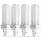 KOR - (4 Pack 13 Watt Double Tube - 2 Pin (GX23-2) Base - 3500K CFL-Plug-in Replacement for Sylvania 21117/20691 - CF13DD/827/ECO - GE 97588 - F13DBX23/835/ECO - Philips 383125 PL-C13W/35/USA/ALTO.