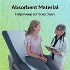 Medical Exam Table Paper 17"x125 Feet - 2 Rolls of Disposable White Table Paper Rolls for Doctor's Offices, Chiropractors, and More - Latex Free Bed Sheet