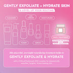 Glow Recipe Watermelon Glow AHA Night Treatment - Overnight Resurfacing Mask with AHA Complex, Hyaluronic Acid, Niacinamide & Watermelon Enzymes for Smooth, Glowing, Even-Toned Skin (60ml)