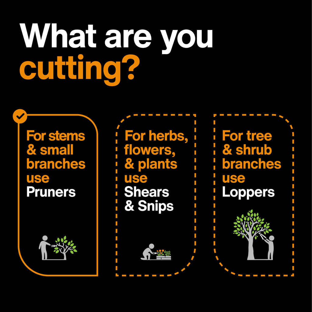 Fiskars Power-Lever Anvil Pruning Shears, 5/8" Cut Capacity Garden Clippers