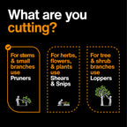 Fiskars Power-Lever Anvil Pruning Shears, 5/8" Cut Capacity Garden Clippers