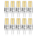 BUBO 10 Pack G4 LED Bulb 2W Equivalent 30W 3000K Warm White 250 Lumens 360°Beam Angle, T3 Halogen Bulb Replacement Landscape Bulbs, AC/DC 12V Led Lights G4 Bi-Pin Base for Outdoor Landscape Lighting