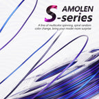 AMOLEN Silk PLA 3D Printer Filament Bundle, Shiny Multicolor Rainbow PLA Filament 1.75mm Pack, Fast Color Change PLA 3D Printing Filament for Most FDM 3D Printer, 200g X 4 Spools