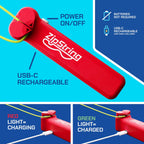 ZipString Original Rope Launcher Toy, Rock'it Red