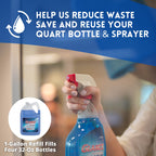 Diversey Glance Powerized Glass And Surface Cleaner, Liquid, 1 Gal