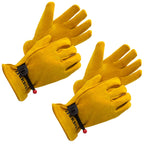 FEISHDEK Kids Large Yellow 2 Pairs Protective Gloves