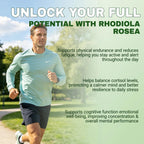 Restine Rhodiola Rosea Capsules 500mg - Non-GMO, Gluten-Free Formula - 60 Capsules